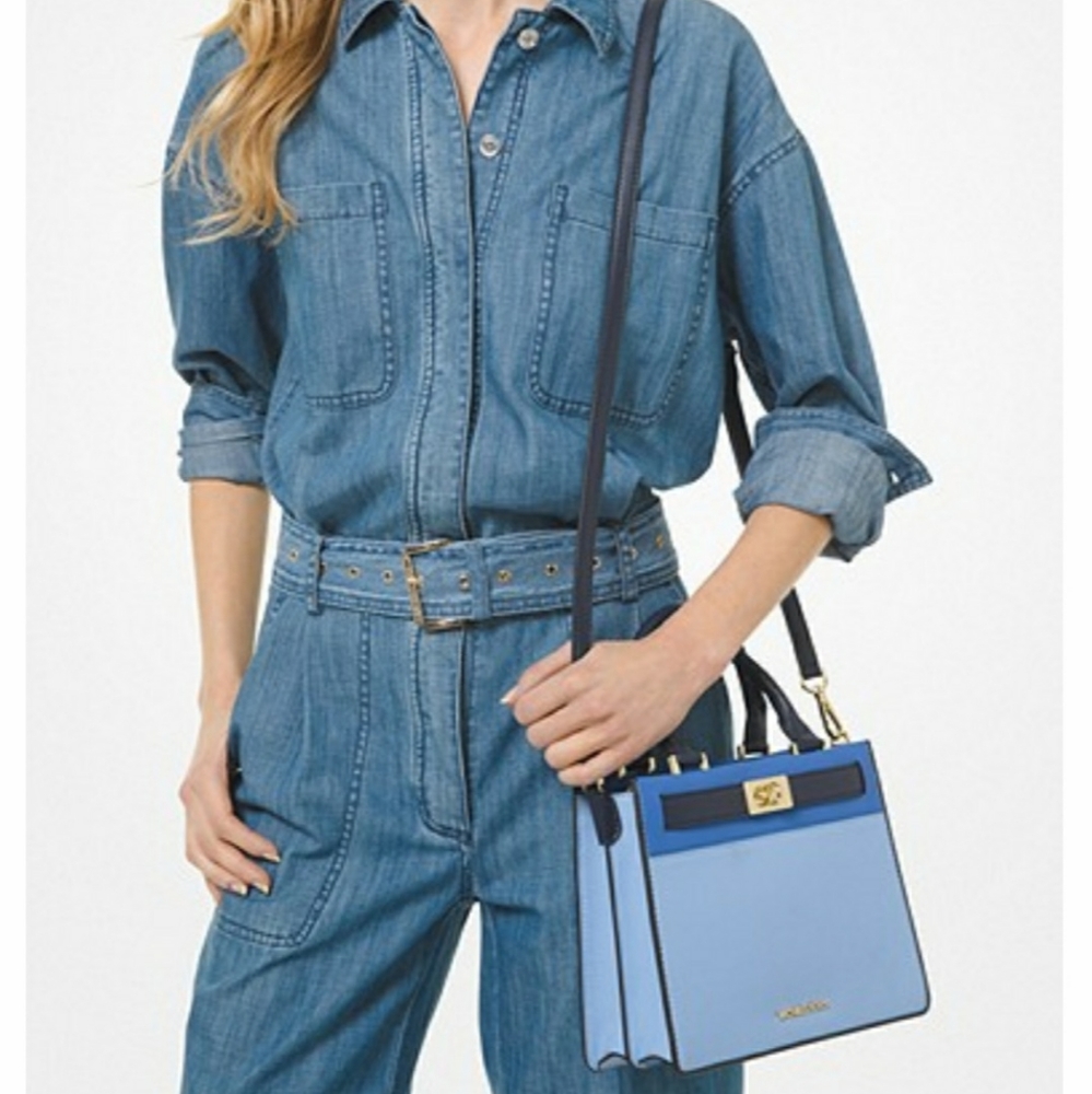 Medium Color Block Sachel By Michael Michael Kors - image 3